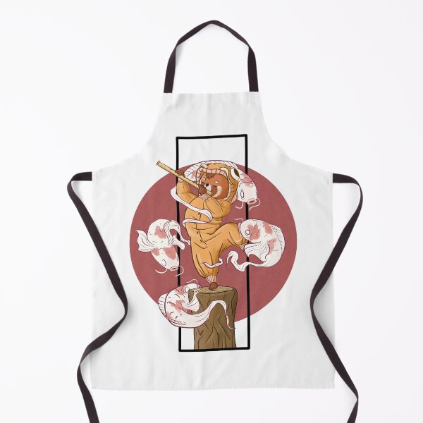 Item preview, Cute Red Panda in Onesie with Koi fish ghosts designed and sold by Shinchiller.