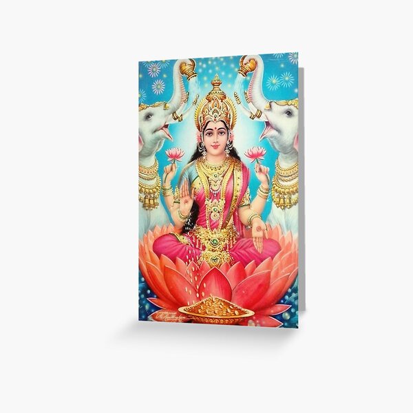 Srimati Lakshmi Devi Greeting Card