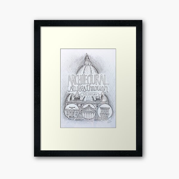 Architecture Through the Century Framed Art Print