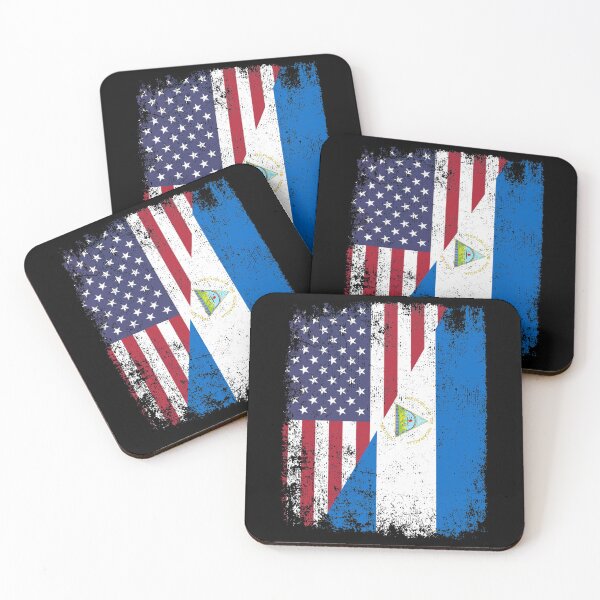 Item preview, American Nicaraguan Flag Distressed USA Nicaragua designed and sold by TheViralMachine.