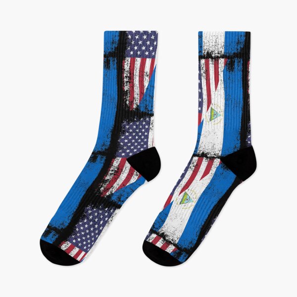 Item preview, American Nicaraguan Flag Distressed USA Nicaragua designed and sold by TheViralMachine.