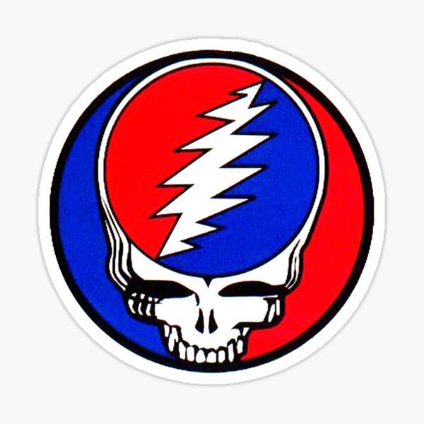 GRATEFUL - BLUE And RED Sticker