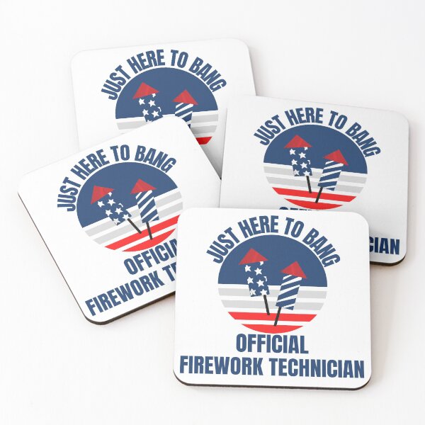 Item preview, Just Here to Bang Official Firework Technician 4th of July designed and sold by ModkMerch.