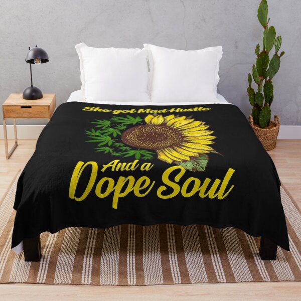 Item preview, She Got Mad Hustle And A Dope Soul Cannabis Flower Design designed and sold by coraclr.