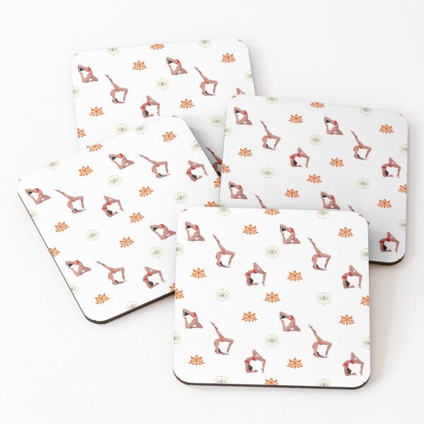 Item preview, Seamless pattern with girls in different yoga poses. Physical and spiritual practice. designed and sold by Djalyarin.