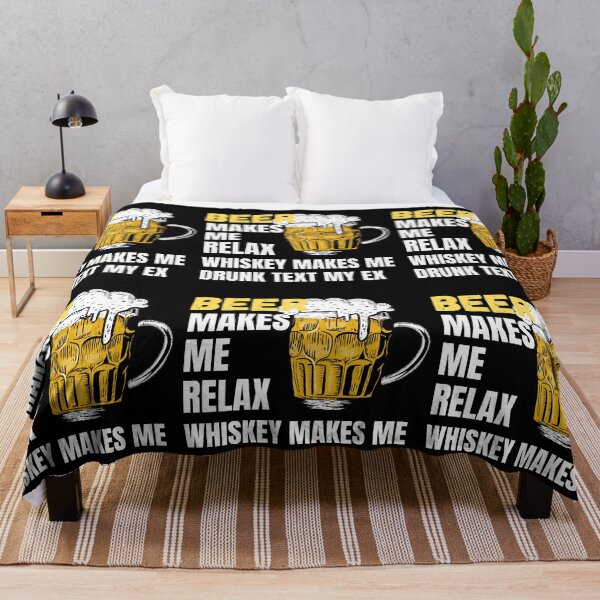 Item preview, Beer Makes Me Relax Whiskey Makes Me Drunk Text My Ex designed and sold by RGRamsey.