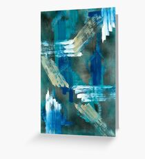 Classy Blues and Whites by John Bruno Greeting Card