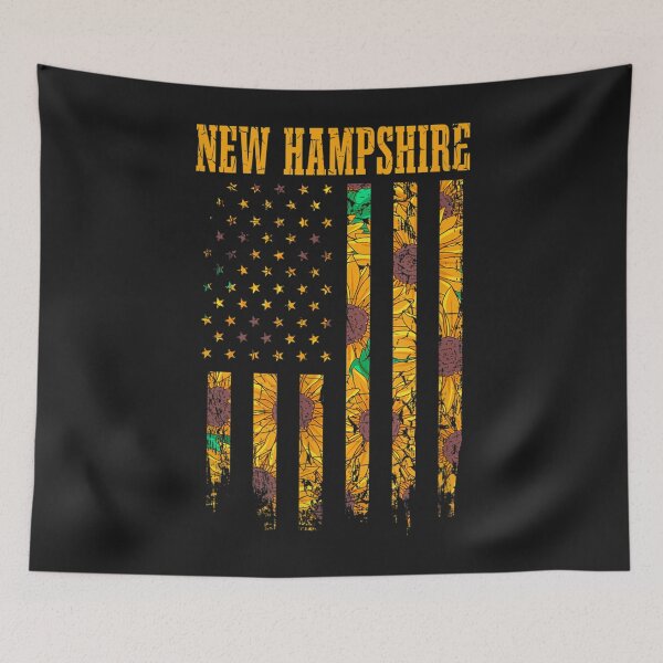 Item preview, Sunflower American Flag New Hampshire 4th of July NH designed and sold by coraclr.