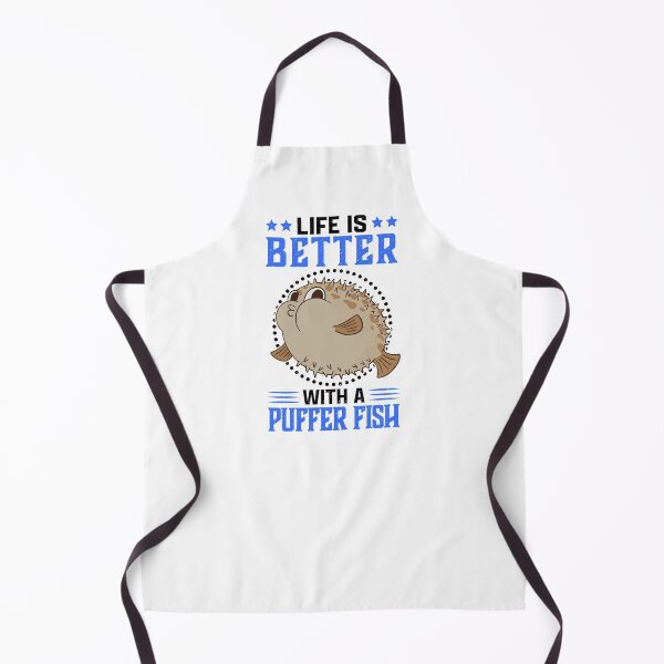 Item preview, Life is better with puffer fish aquarium fish designed and sold by madgrfx.