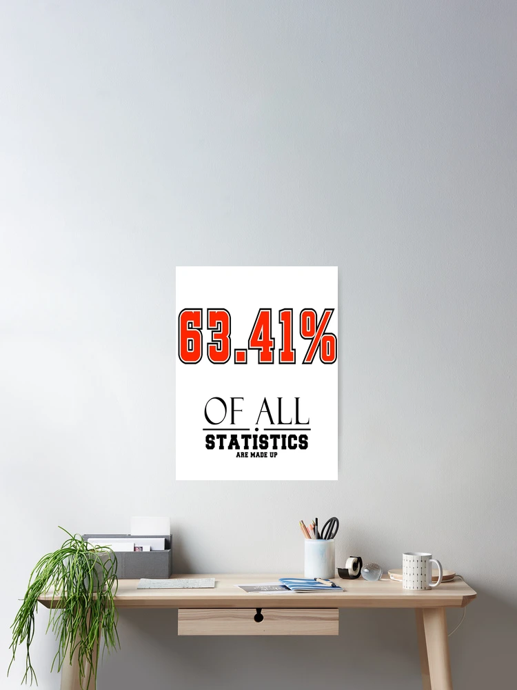 Thumbnail 2 of 3, Poster, Statistics Math (Joke) designed and sold by Lasher.