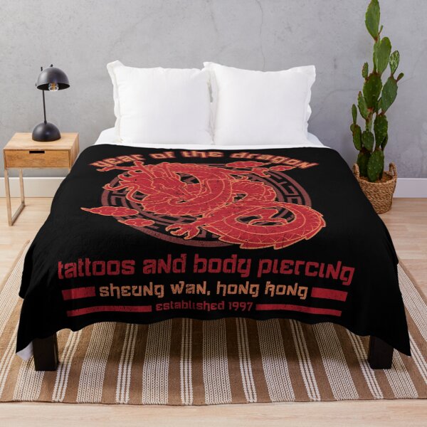 Item preview, Year of the Dragon, Red Dragon Tattoo Studio Design, Chinese Dragon designed and sold by Proverbial Wisdom Design.