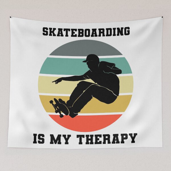 Item preview, Skateboarding Is My Therapy designed and sold by ojdart.