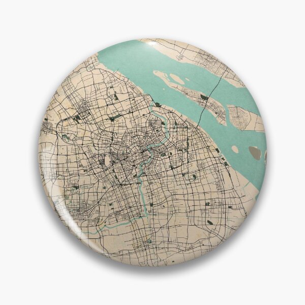 Item preview, Shanghai City Map of China - Vintage designed and sold by deMAP.