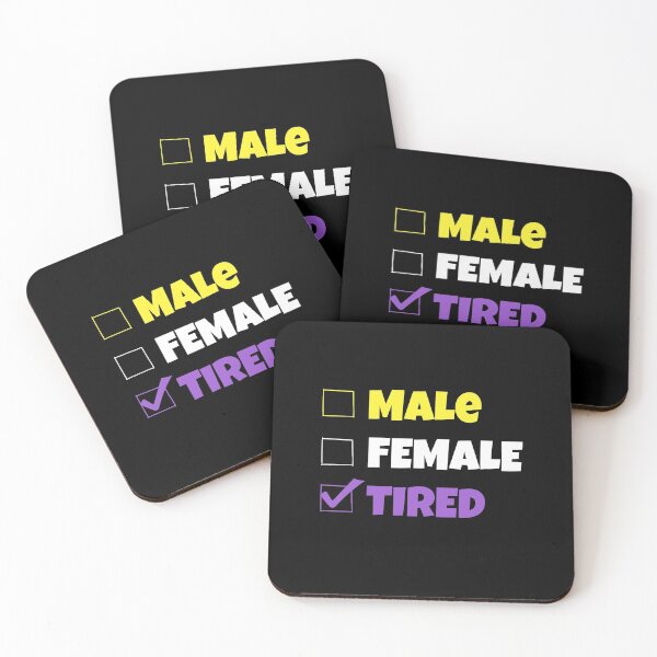 Item preview, Funny Nonbinary | Male Female TIRED | Gift for Enby |  designed and sold by throuplescorner.