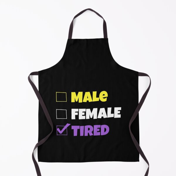 Item preview, Funny Nonbinary | Male Female TIRED | Gift for Enby | designed and sold by throuplescorner.