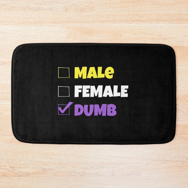 Item preview, Funny Nonbinary | Male Female DUMB | Gift for Enby designed and sold by throuplescorner.