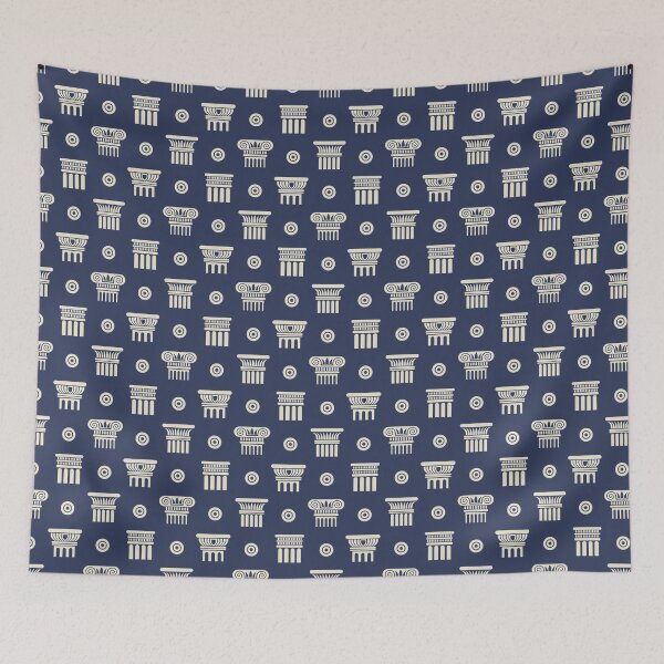 Item preview, Greek-Roman Ancient Columns Seamless Pattern designed and sold by Peekonet.