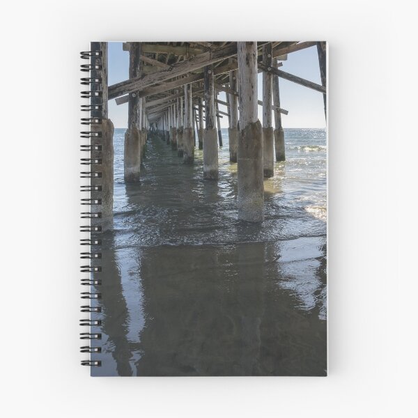 Item preview, Silky Sands - Reflections Under Newport Beach Pier Orange County California designed and sold by Georgia Mizuleva.