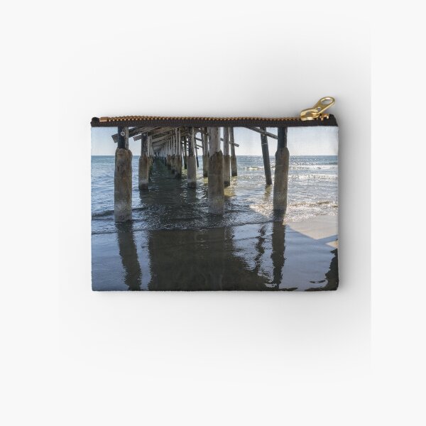Item preview, Silky Sands - Reflections Under Newport Beach Pier Orange County California designed and sold by Georgia Mizuleva.