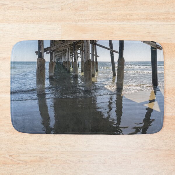 Item preview, Silky Sands - Reflections Under Newport Beach Pier Orange County California designed and sold by Georgia Mizuleva.