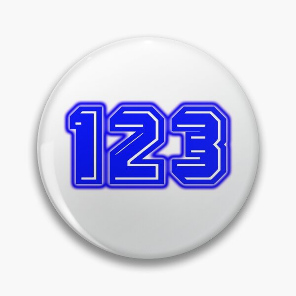 Item preview, Blue Number 123 designed and sold by sport-blue.