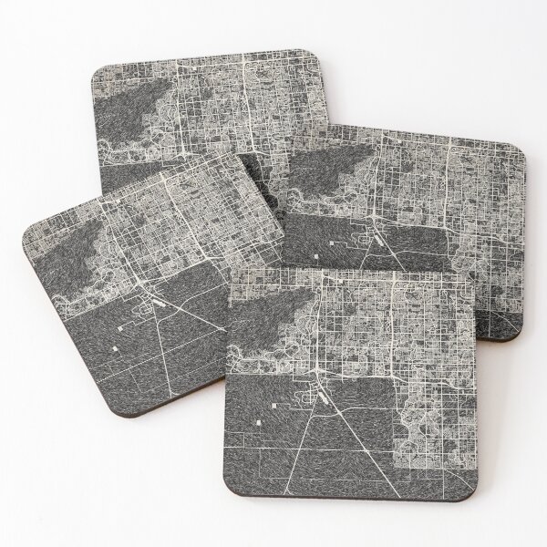 Item preview, Chandler map Arizona Ink lines designed and sold by InkMaps.