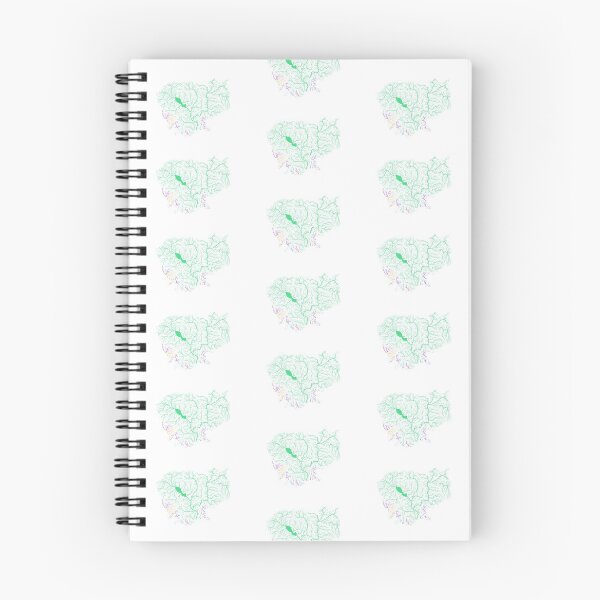 Item preview, Cambodia River Basin Map in Rainbow Colours with White Background designed and sold by GrasshopperGeo.