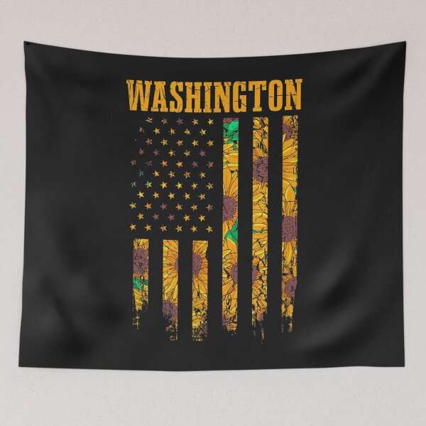 Artikelvorschau, Sonnenblume Amerikanische Flagge Washington 4. Juli WA entworfen und verkauft von coraclr.
