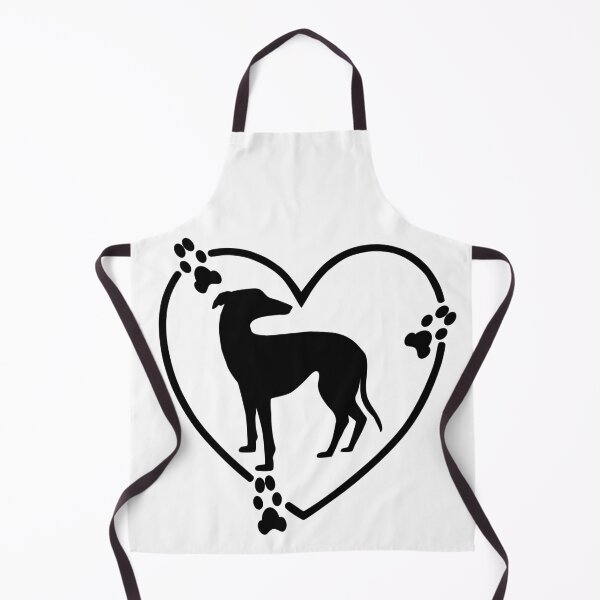 Item preview, Greyhound Heart Paw Prints Black designed and sold by GreytGraphicals.