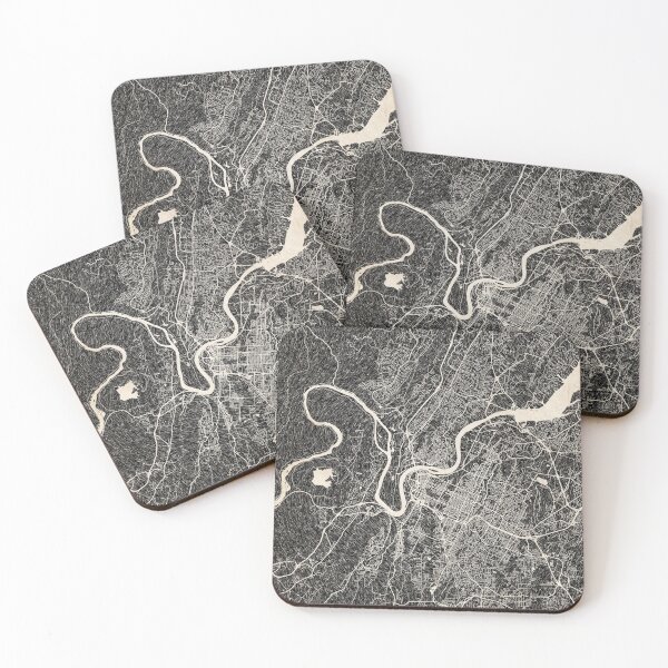 Item preview, Chattanooga map Tennessee Ink lines 2 designed and sold by InkMaps.
