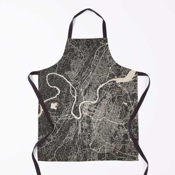 Item preview, Chattanooga map Tennessee Ink lines 2 designed and sold by InkMaps.