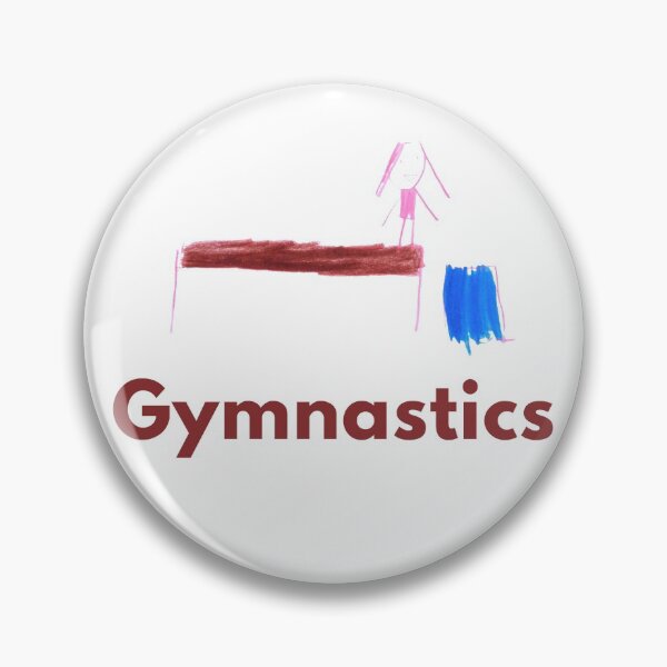 Item preview, Gymnastics girl on balance beam kids drawing  designed and sold by PeacePluss.