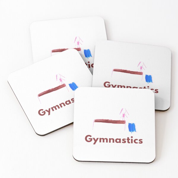 Item preview, Gymnastics girl on balance beam kids drawing  designed and sold by PeacePluss.