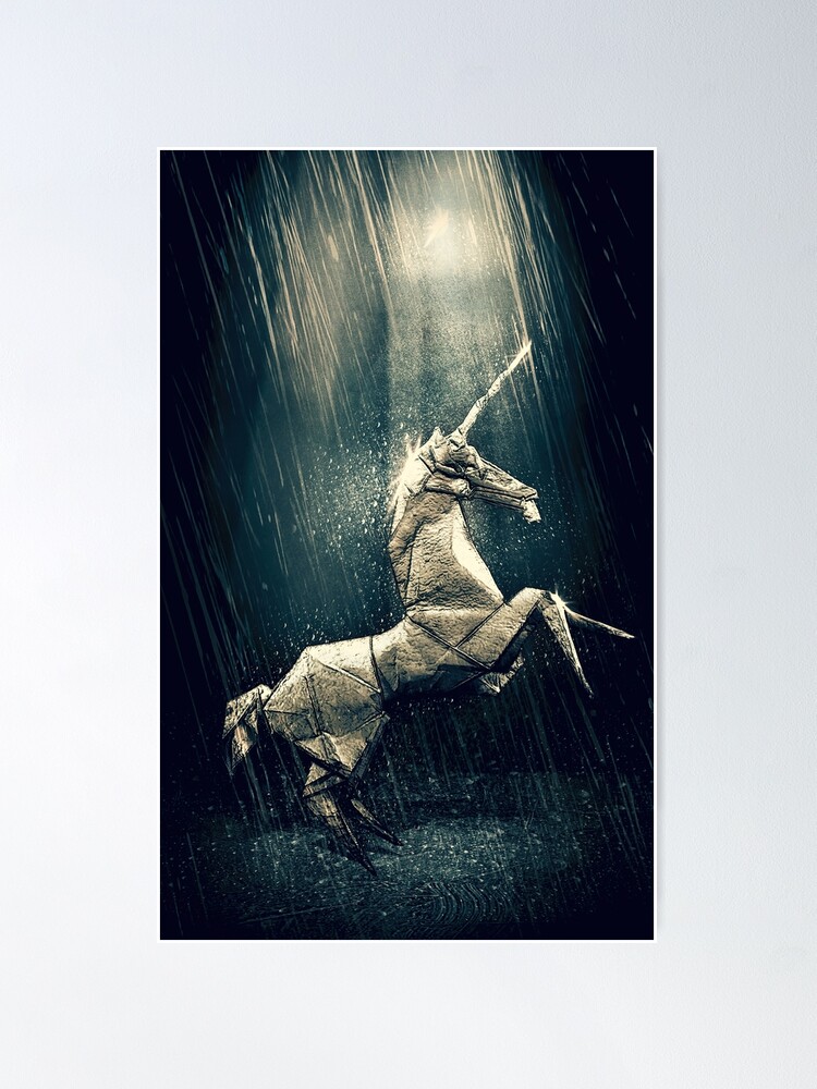 Blade Runner Unicorn Poster By Koolzombie Redbubble