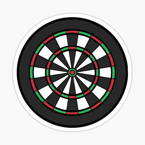 Darts Board wall Sticker - TenStickers