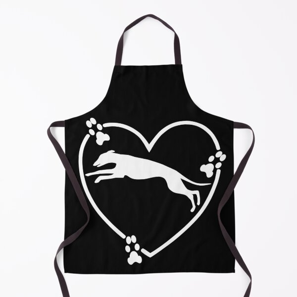 Item preview, Greyhound Running Heart Paw Prints White designed and sold by GreytGraphicals.
