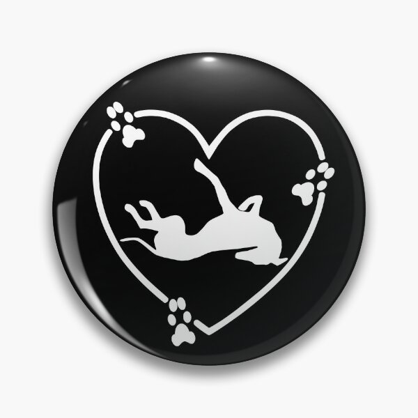 Item preview, Greyhound Roaching Heart Paw Prints White designed and sold by GreytGraphicals.
