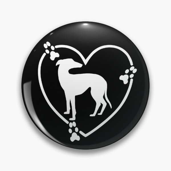 Item preview, Greyhound Heart Paw Prints Black designed and sold by GreytGraphicals.