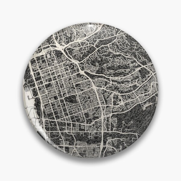 Item preview, Chula Vista map California Ink lines designed and sold by InkMaps.