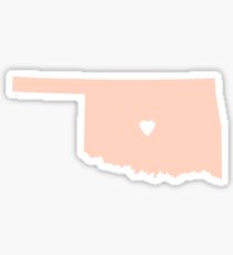 Oklahoma Peach Sticker