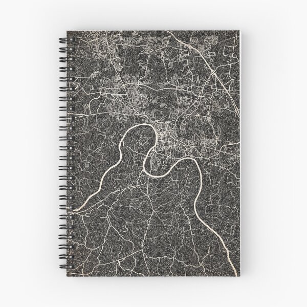 Item preview, Clarksville map Tennessee Ink lines 2 designed and sold by InkMaps.