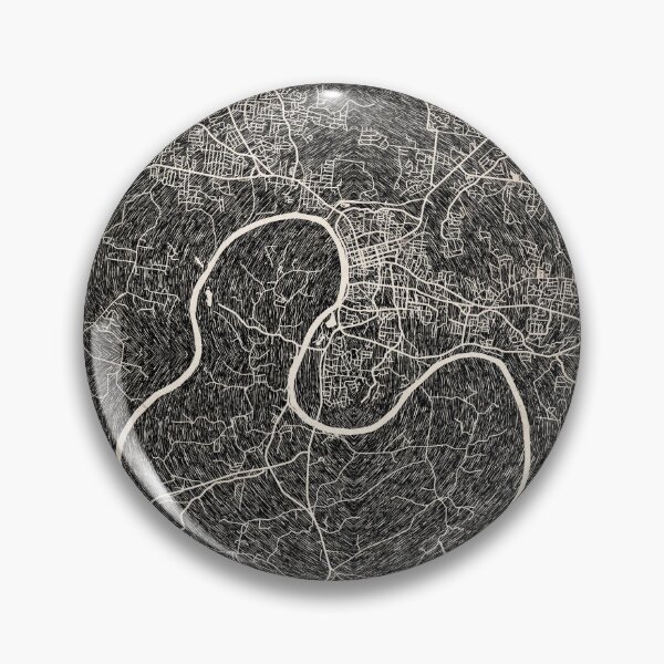 Item preview, Clarksville map Tennessee Ink lines 2 designed and sold by InkMaps.