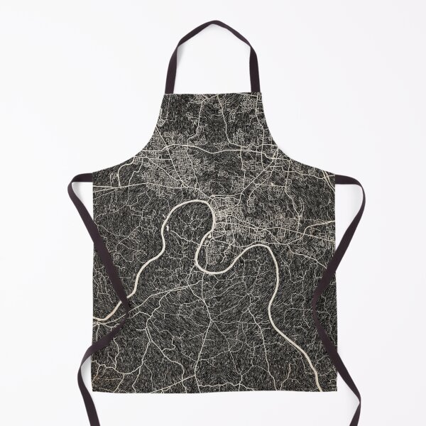 Item preview, Clarksville map Tennessee Ink lines 2 designed and sold by InkMaps.