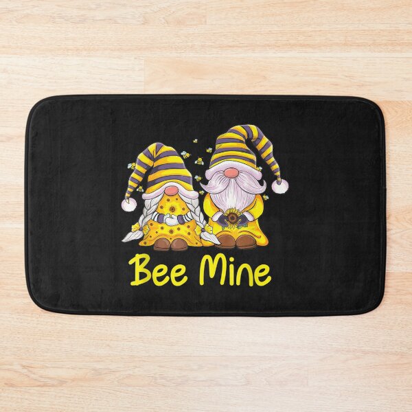 Item preview, Sunflower Gnomes couple Bee valentines day gnome Gardeners designed and sold by coraclr.