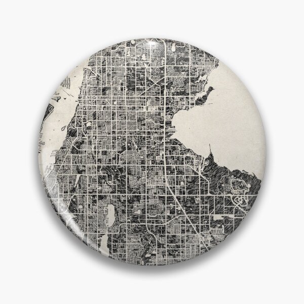 Item preview, Clearwater map Florida Ink lines designed and sold by InkMaps.