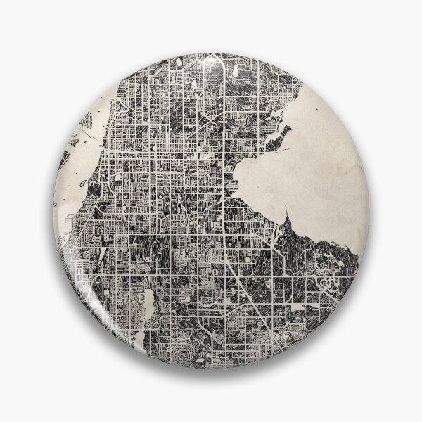 Item preview, Clearwater map Florida Ink lines 2 designed and sold by InkMaps.
