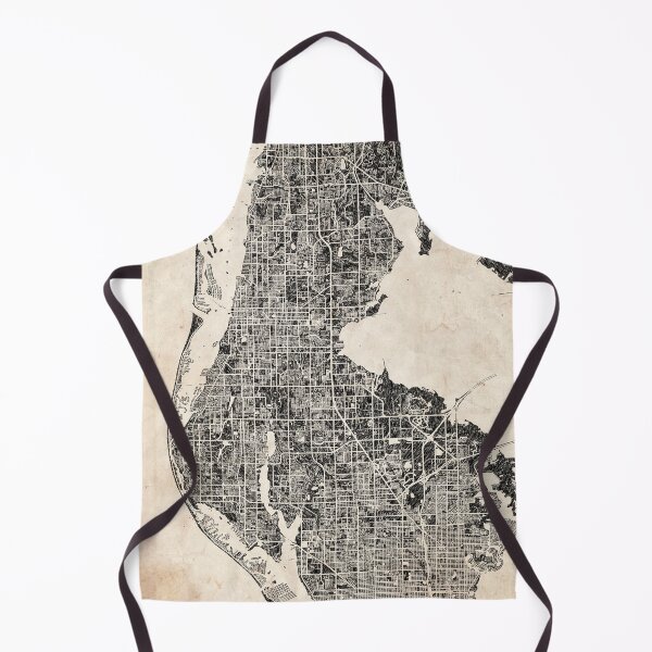 Item preview, Clearwater map Florida Ink lines 2 designed and sold by InkMaps.