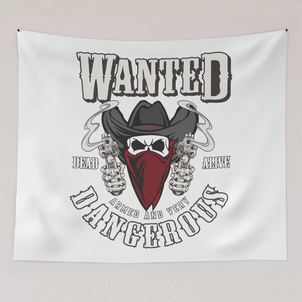 Item preview, Wanted Dead Or Alive Skull Cowboy  designed and sold by Dead-Famous.