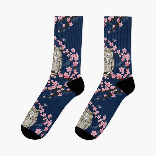 Item preview,  Great horned owl in a blossom tree designed and sold by Bwiselizzy.