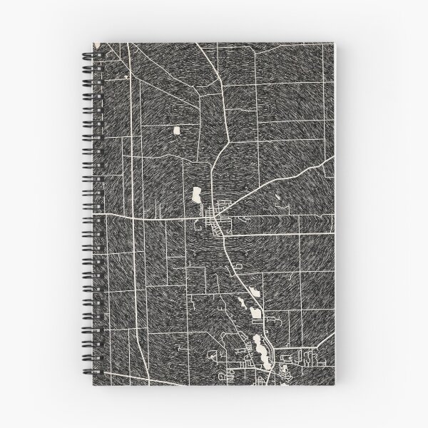 Item preview, Clinton map Michigan Ink lines designed and sold by InkMaps.